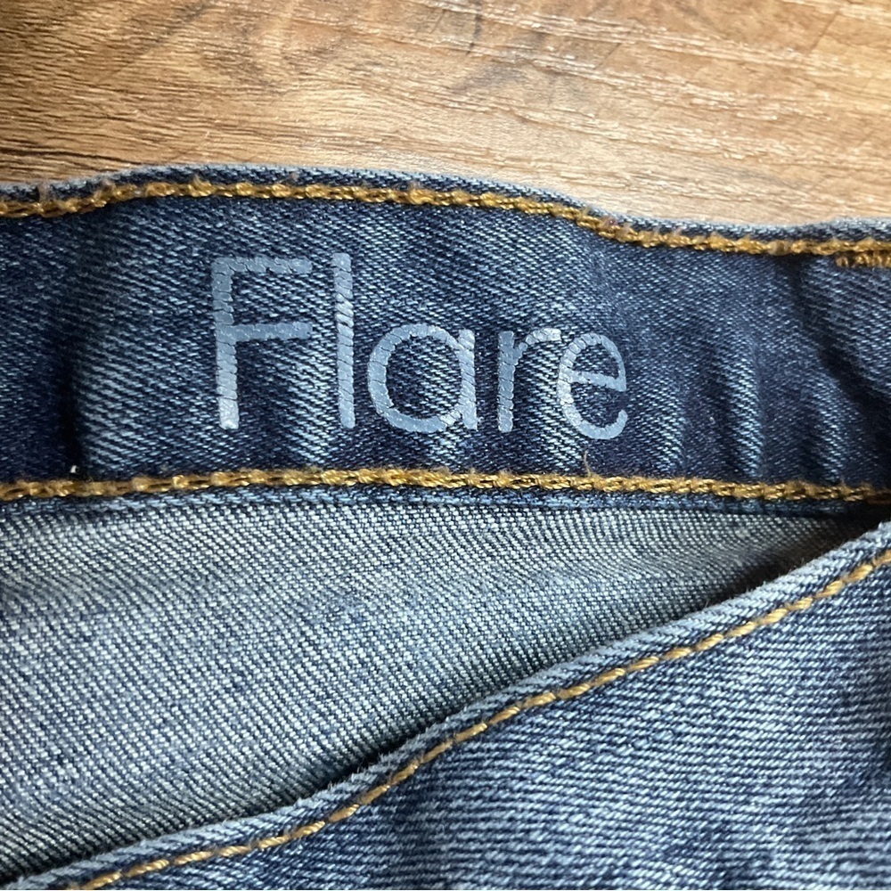 Calvin Klein Jeans Women’s Size 8 Flare Leg High Mid Rise Stretchy Blue - Picture 11 of 16